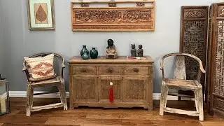 Chinese Antique Three Door Sideboard