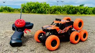 remote control car 4&times;4 rock crawler monster truck| 8 wheeler  monster Car Unboxing And Testing Video