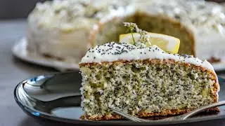 Poppy seed Lemon Cake | ಗಸಗಸೆ ಕೇಕ್ | Khus-Khus cake | Mohnkuchen | Exotic Dessert | Lemon poppy cake