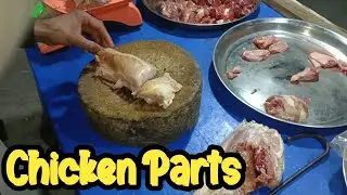 Abid Selling Cheapest Chicken Parts | Chicken Cutting Style | Waheed Food Fusion