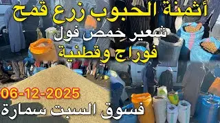 اثمنة الحبوب زرع قمح شعير حمص فول فوراج قطنية فسوق سبت سمارة اقليم تاونات 06/12/2025