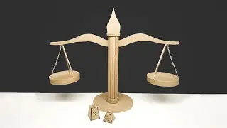 How to Make Balance Scale | cardboard craft ideas