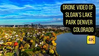 Drone Video of Sloan's Lake Park in Denver Colorado | Epic Aerial Footage in Cinematic 4K | 𖥂🛰📸