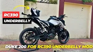 This RC 390 Underbelly Fits ALL Gen 2 Dukes 😱 | Duke 125&ndash;390 #duke390 #ktmrc390 #youtbeshort 