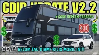 CDID V2.2 UPDATE RAHASIA TAMBAH MOBIL BUS BARU, SPEEDO BARU, CODE REDEEM 1,6M!! | CDID V2.2 Roblox
