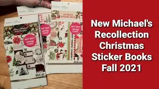 *New* Michael's Recollection Christmas Sticker Books | Fall 2021 | complete flipthroughs