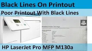 HP LaserJet Pro M130A Black Lines Printing Issue Solved | HP 19A Drum Change