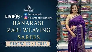 Banarasi Zari Weaving Sarees - Flat Price | WhatsApp Number 9852 9852 99 | Kalamandir Sarees LIVE