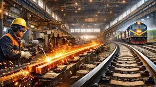 Inside a Railway Track Factory | The Complete Process