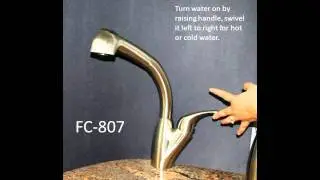 FC 809 Solid Stainless Steel Pull Out Kitchen Faucet