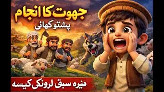 جھوٹ کا انجام | Moral Story in Pashto | Kids Cartoon Story | Pashto Cartoon Drama