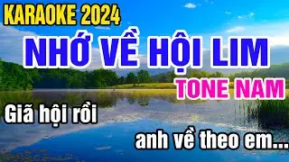 Nhớ Về Hội Lim Karaoke Tone Nam Nhạc Sống gia huy karaoke
