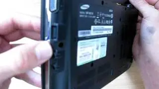 Samsung NC10 and N150 Hard Drive / BackCover Removal