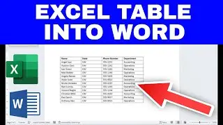 How to Insert Excel Table Into Word (Easily Copy/Paste Method)