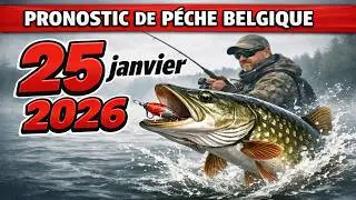 PROGNOSTIC DE P&Ecirc;CHE en Belgique le vingt-cinq janvier deux mille vingt-six ! Pr&eacute;parez vos lignes, l