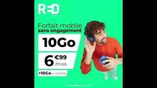 RED by SFR - Forfait Mobile sans engagement 10Go &agrave; 6,99euros par mois