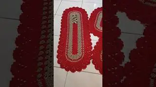 tapetinho flor &uacute;nica Azune #croche croche