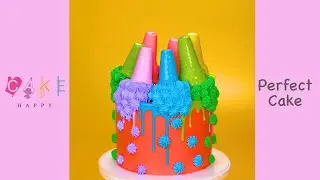 Upside Down Ice Cream Cone Cake