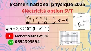 Examen national 2025 physique option SVT《éléctricité》