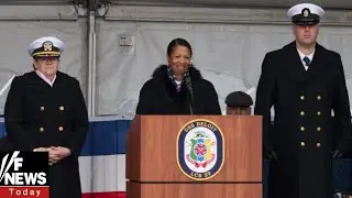 First Black woman major general honored as sponsor for US combat ship