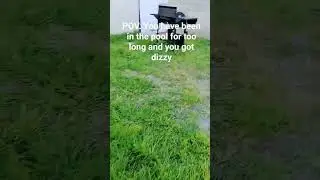 pov. you've been in the pool too long and got dizzy #funny