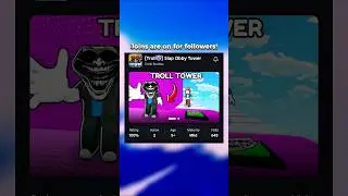 New Game! [Troll] Slap Obby Tower - Link in Description or bio! 🤩 #roblox #robloxfyp #robloxgames