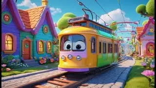 The Shy Tram Is Waiting to Go 🚋 | Nursery Rhymes for Kids & Baby Songs