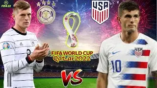 🇺🇸 United States vs Germany 🇩🇪// FIFA World Cup 22 //ft. Christian Pulisic vs Kroos// 1080p60