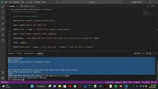Coffee Shop Python Code!