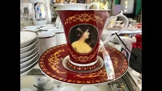 Супер Барахолка! Красоты не перечесть! Тонны посуды! Антиквариат Винтаж Фарфор