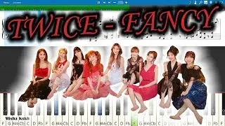 TWICE - FANCY [Piano Tutorial | Sheets | MIDI] Synthesia