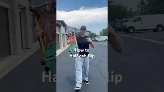 How to half cab flip #skate #sk8 #skateboard #reels