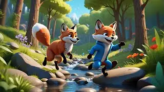 Three Singing Foxes Wear a Coat | Fox Song for Kids | Nursery Rhymes and Learning Songs