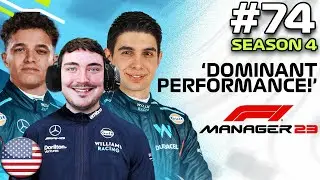 F1 MANAGER 23 | DOMINANT PERFORMANCE! | Williams CAREER MODE #74 | F1 Manager 2023 #f1manager23