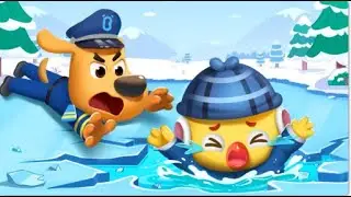 Dangerous Ice Playground   Safety Cartoon   Sheriff Labrador   Cartoon for Kids  SmartToons