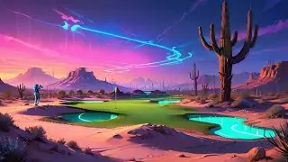 Galactic Greens: Chillwave Tunes in the Neon Desert