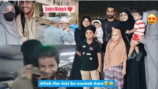 Umrah Mubarak ❤️ | Bade Abbu Ke Ghar Gaye | Hajiyon Ko Airport Chorne Gaye 😇 | Hazra Hifza Official🌸