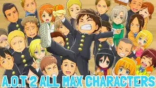 Attack on Titan 2 - All Characters Max Level & Skills