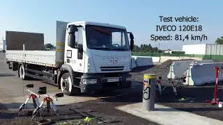 TiSO crash-test: Антитранный стационарный боллард ASTM F2656/F2656-15, M50 и IWA 14-1: 2013