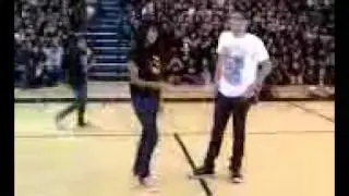 Ms.Brown getting jiggy with it