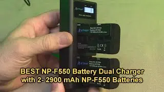 Artman NP-F550 Battery Dual Charger with Active LCD Display & 2 2900 mAh NP-F550 Batteries REVIEW