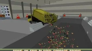 Blocky Garbage Truck SIM PRO Android Gameplay