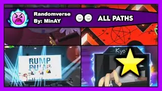Geometry Dash - Randomverse by MinAY (All 2 Coins + All Paths) 100% Complete