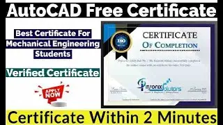 Free Certification of itRonix Solutions 🔥 || 100% Free 🔥 || AutoCAD Certificate For Free 🥵😍