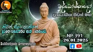 Np390- 26.01.25 දින බුද්ධෝත්පාදෝ ආර්&zwj;යන්වහන්සේ සමග සවස 4:0 Zoom සාකච්චාව