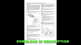 Isuzu 6WG1 Engine Workshop PDF English | Hitachi Repair & Service Manual