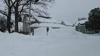 A Snowy Day In Ontonagon Michigan!