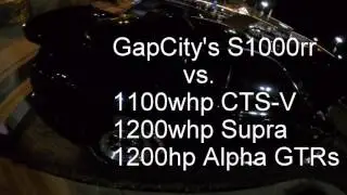 1200whp Supra, 1100whp CTS-V, 1200hp Alpha GTR