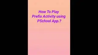 Prefix activity #shorts