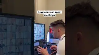 Developers on Zoom Meetings #shorts #coding